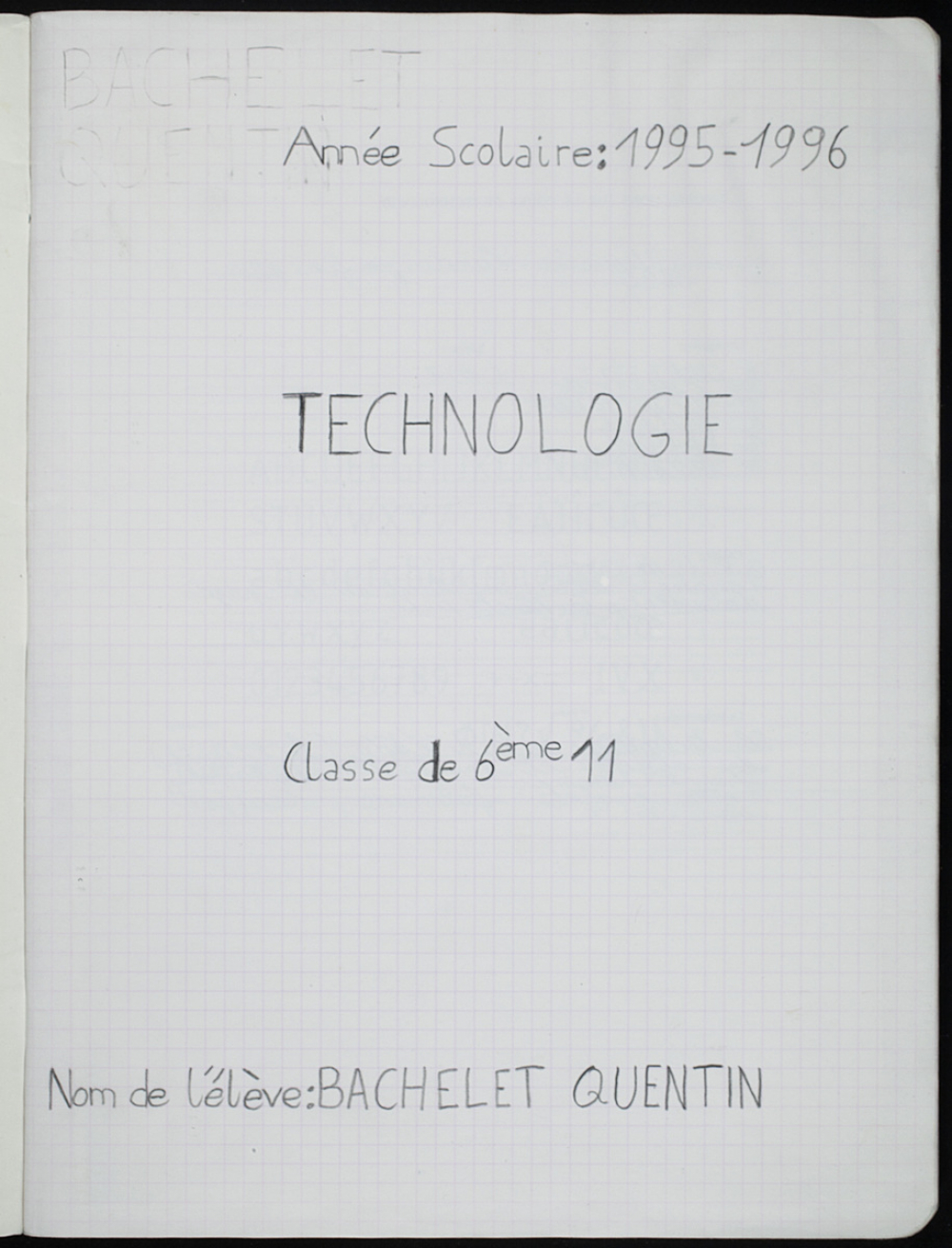 Cahier de technologie