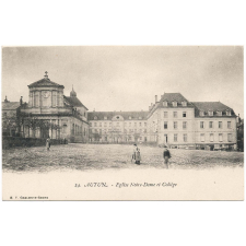 24 - Autun - Eglise Notre-Dame et Collège.