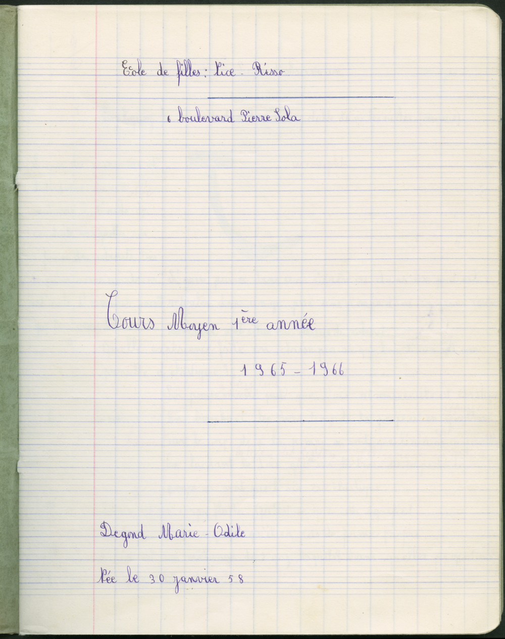 Cahier journalier