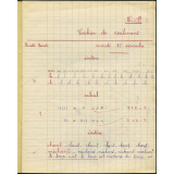 Cahier de roulement (n°2)
