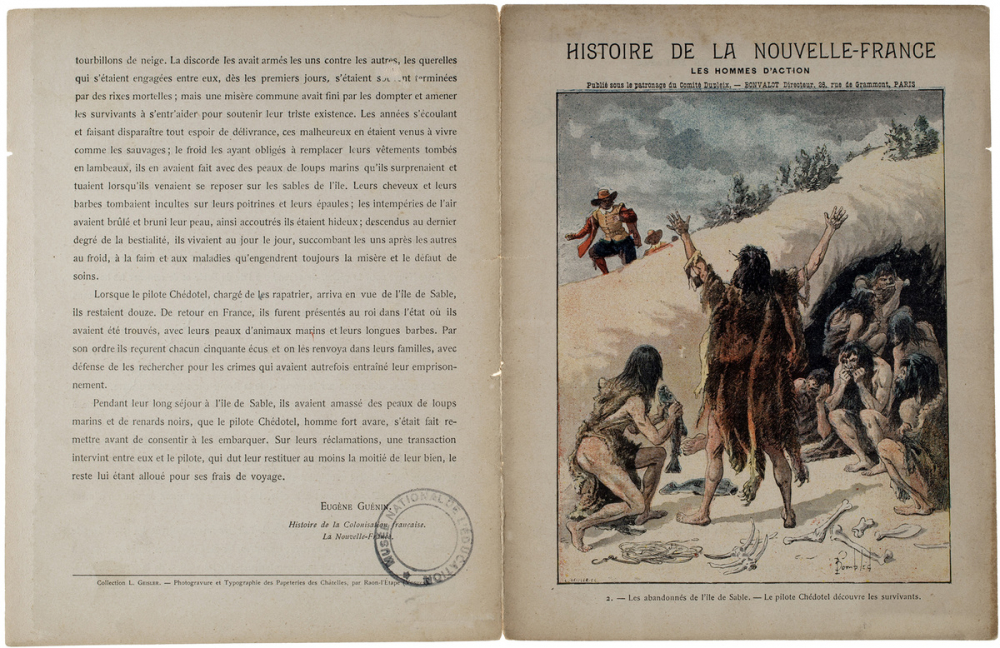 Les Abandonnés de l'île de Sable. Le pilote Chédotel découvre les survivants - Histoire de la Nouvelle-France n°2