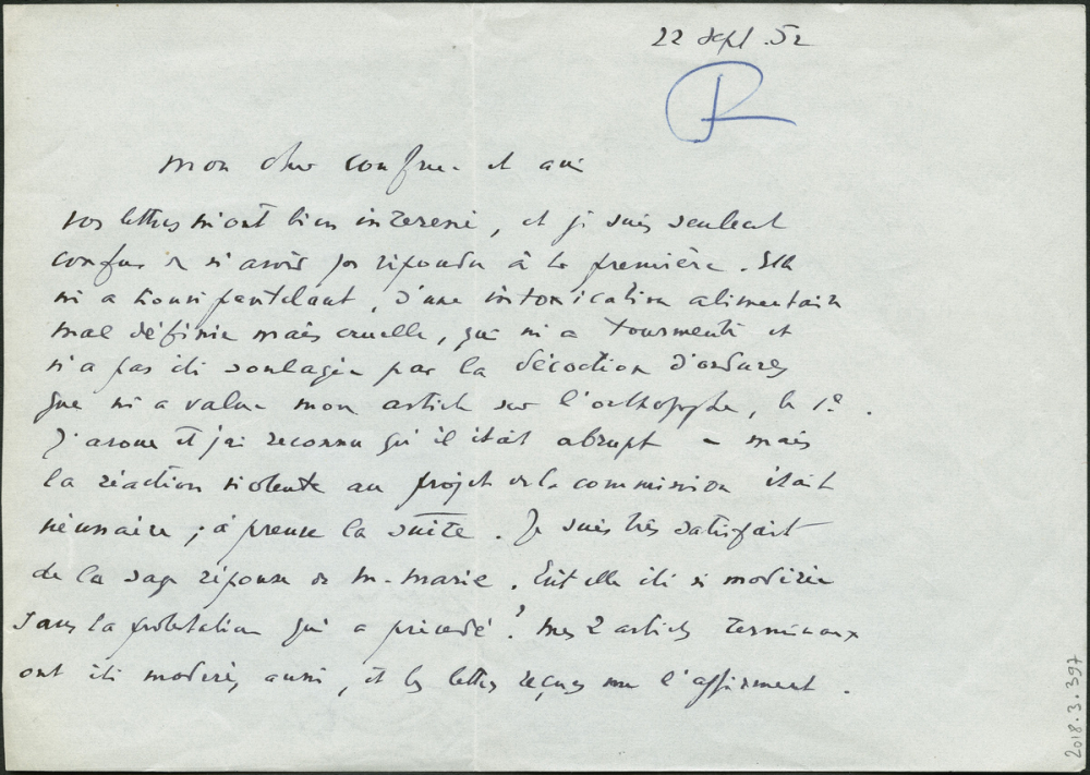 Lettre à un confrère et ami