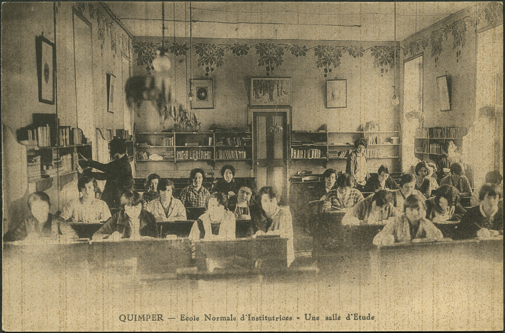 Ecole Normale d'Institutrices, Quimper : Une salle d'Etude