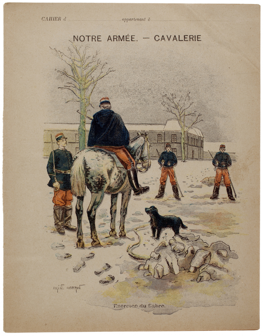 Exercice du sabre - Notre armée. Cavalerie.