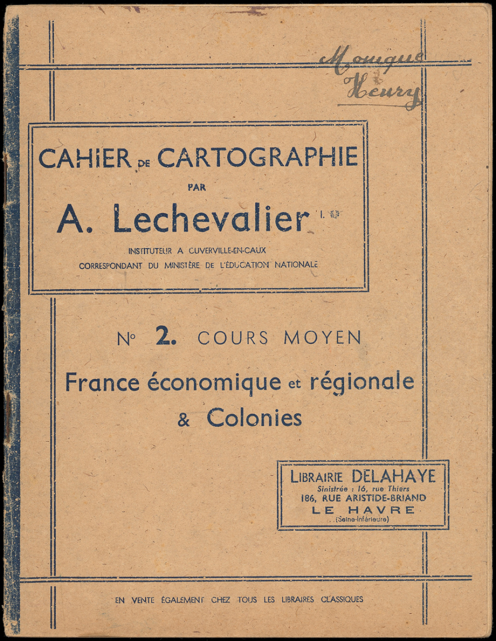 Cahier de cartographie