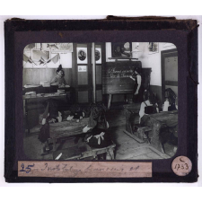 En Alsace reconquise. Instituteur français.