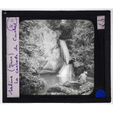 Le Jura français 1re série (Besançon et ses environs - Vallées de la Loue et du Lison). Salins. La cascade de Couches.