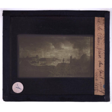 Paris au XVIIè siècle. Vue de Paris, prise du Pont neuf vers 1635.