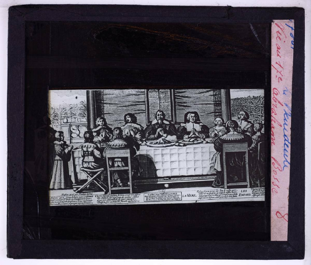 La Vie au XVIIe siècle (D'après les gravures d'Abraham Bosse). Le benedicite.