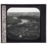 Bohème, Styrie, Gratz. Prague. Panorama. Vue vers l'aval du fleuve. 