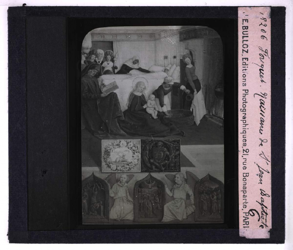 Les Miniatures de Jean Fouquet au musée de Chantilly. Naissance de Saint Jean Baptiste.