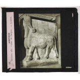 Art antique au Louvre. Assyrie, Taureau ailé, Palais de Sargon, Louvre.