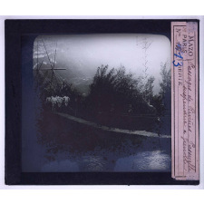 Passage des rivières militaire. Passerelle suspendue à Grenoble.