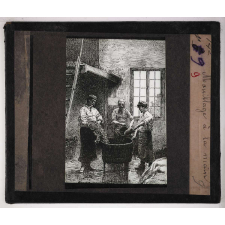 Le Tabac. Mouillage à la main.