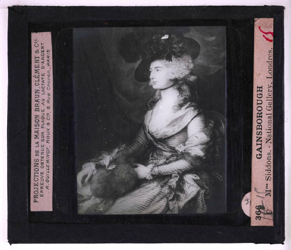 La Peinture allemande et la peinture anglaise. Gainsborough. Mme Siddons. National Gallery, Londres.