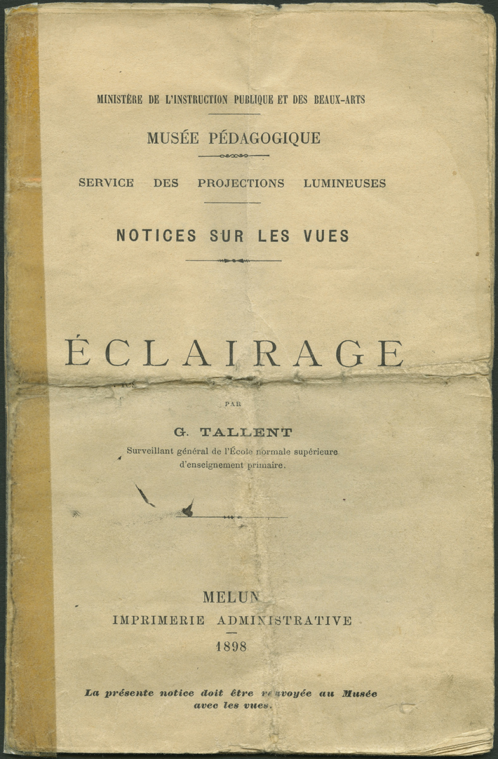 Eclairage. Notices sur les vues.
