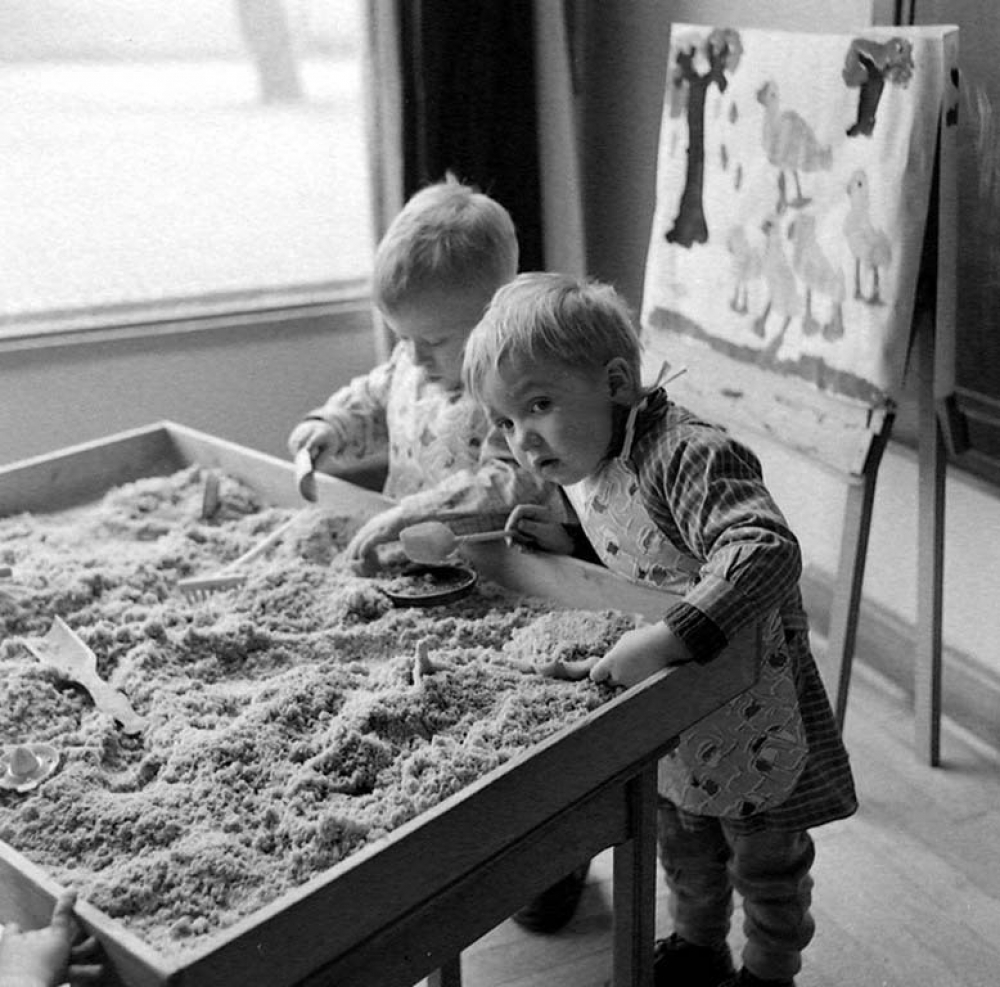 Ecole maternelle de Meudon : jeux de sable.