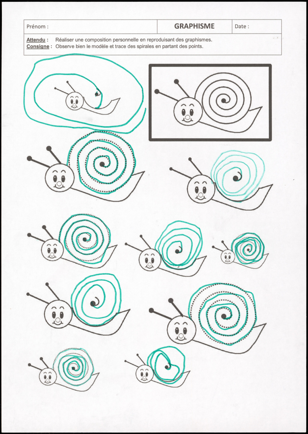 Exercice de graphisme