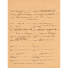 4 fiches d'aptitude. 