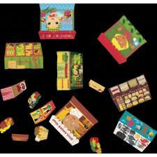 130 gommettes autocollantes - Je construis, je joue à la marchande