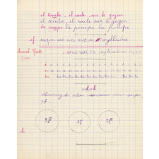 Cahier de roulement N° 1