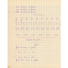 Cahier de roulement n° 11