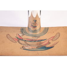 Planche d'anamorphose : percussioniste (?)