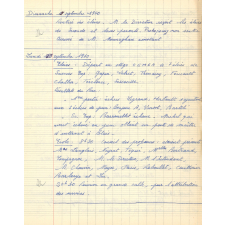 Cahiers de rapports journaliers. 