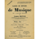 Cahiers de devoirs de musique en 7 cahiers gradués.