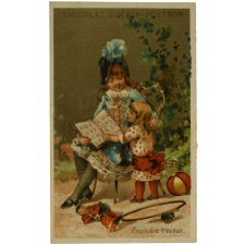Cartes réclame. Chocolat Guérin-Boutron. Portraits d'enfants.