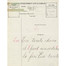 Devoir d'écriture