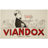Buvard publicitaire. Viandox chaud ou froid.