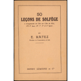 50 leçons de solfège à changements de clés sur clés de sol, Fa 4e ligne, UT 1re, 3e et 4e lignes