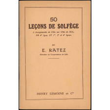 50 leçons de solfège à changements de clés sur clés de sol, Fa 4e ligne, UT 1re, 3e et 4e lignes