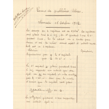 Cours de problèmes libres