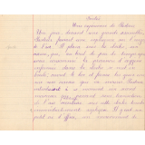 Cahier de devoirs / Ecole publique de filles / Les Ponts de Cé.