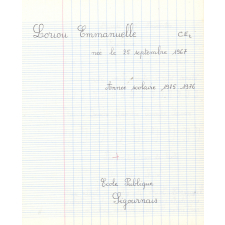Cahier du jour