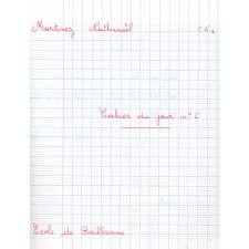 Cahier du jour n°6