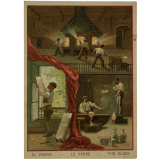Le Verre / La pierre à bâtir / L'eau / Le coton / Le cidre / Le thé.
