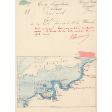 Géographie, Carte de la Côte française de la Manche