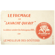 Buvard publicitaire. Le fromage de La vache qui rit.