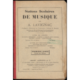 Notions scolaires de musique : principes théoriques - solfège & chants avec paroles - devoirs à écrire - questionnaire : première année : livre de l'élève