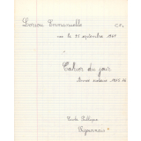 Cahier du jour