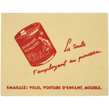 Buvard publicitaire. Peinture métallisée E.B.A. 