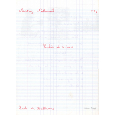Cahier de sciences