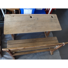 Pupitre biplace avec banc