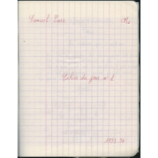 Cahier du jour