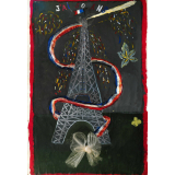 La Tour Eiffel a cinquante ans. 