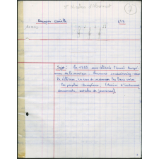 Concours de la journée européenne des écoles. Année scolaire 1984-1985. Travaux écrits.
