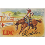 Buvard publicitaire. Rodéo. Biscuits I.D.C.